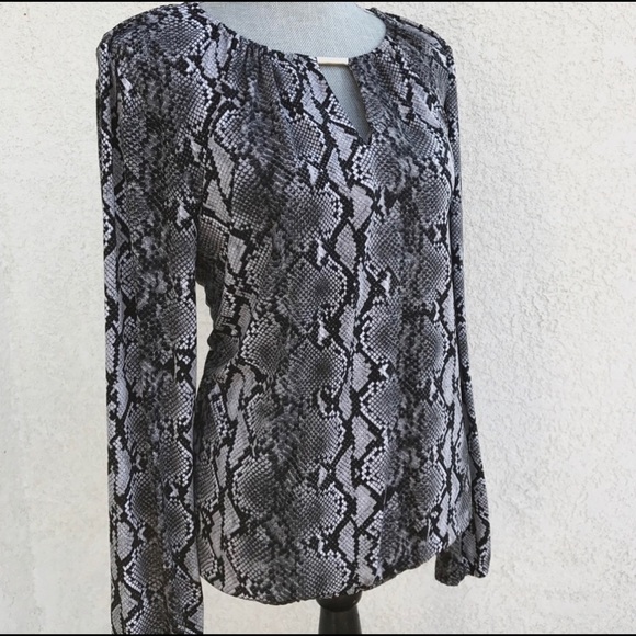 Michael Kors Snake Print Blouse - Picture 4 of 7